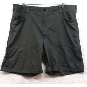 Wrangler Outdoor 44 x 9" Gray Stretch Nylon Zip Cargo‎ Pocket Hiking Shorts